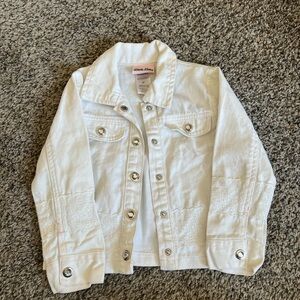 Kids White Denim Jacket 3t
